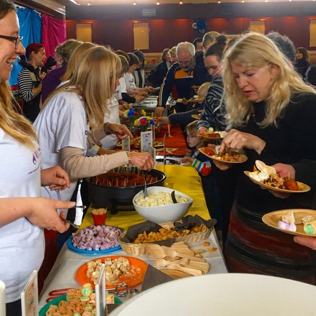 Collaboration And Partnerships Table Outside Catering Buffets