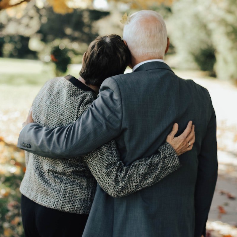 Couple hugging