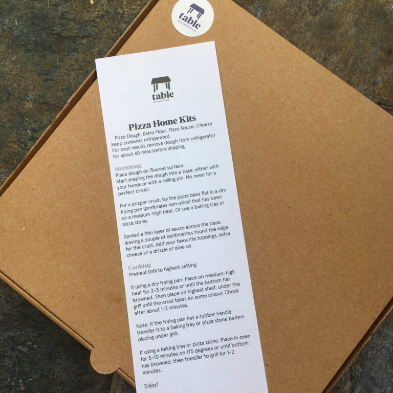 Pizza Home Kits Table Outside Catering Buffets, BBQs, Weddings