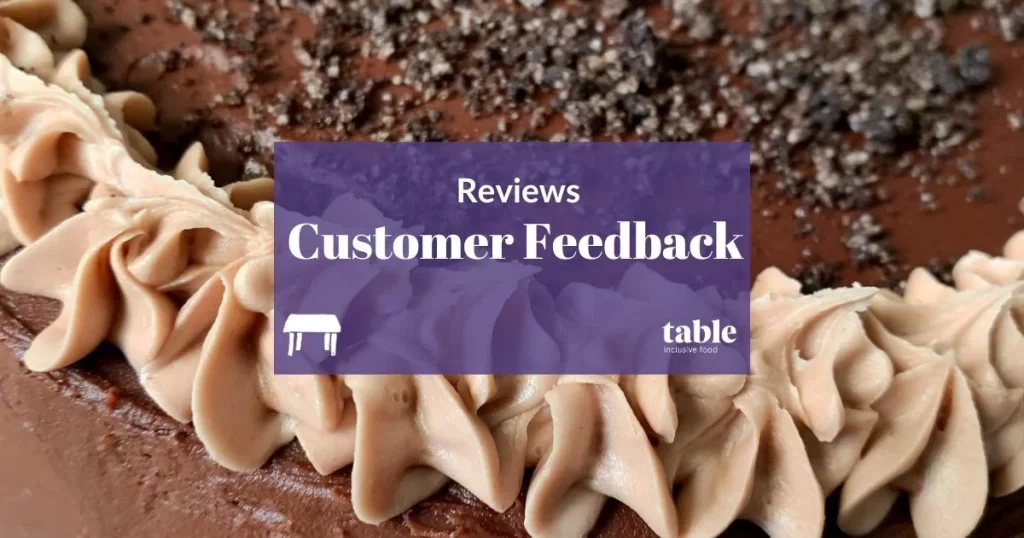 Cake Customer Review Table Belfast Northern Ireland
