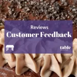Cake Customer Review Table Belfast Northern Ireland