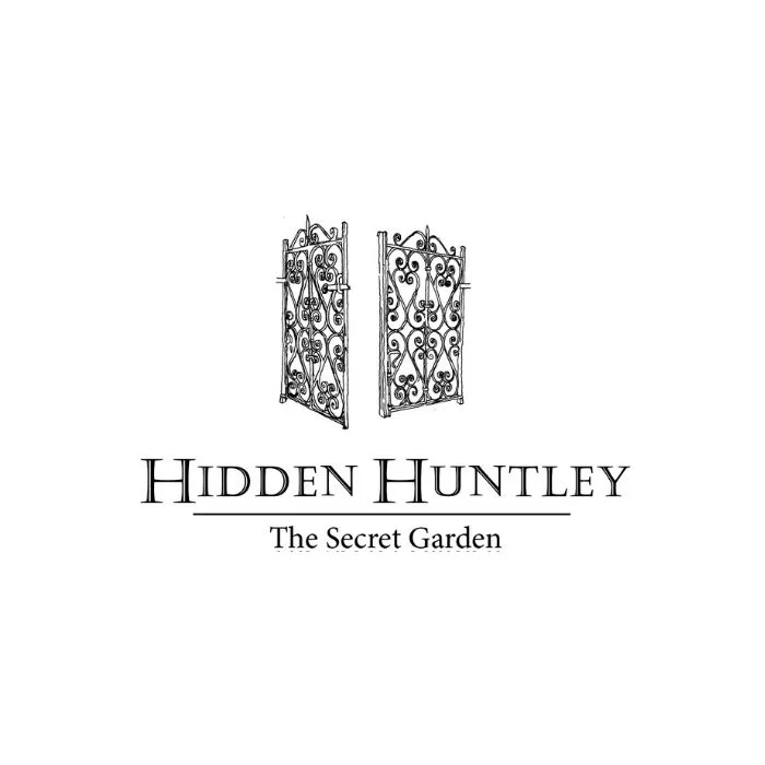 Logo Hidden Huntley Belfast Rustic venue Event Catering Table BBQ Food Garden Catering