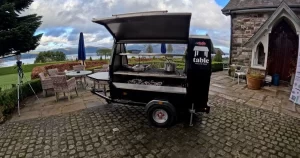 Catering at Tranquility Ireland Group Stays, Weddings & Hen Parties with a View Catering Table Event Outside Catering